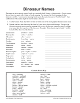 Dinosaur Names