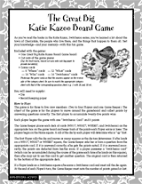 The Great Big Katie Kazoo Board Game