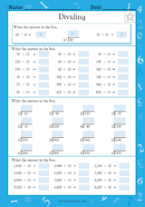 Mixed Division: Dividing by 10